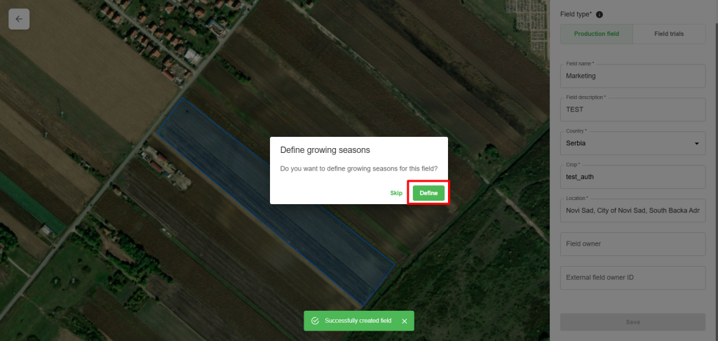 Add growing season Add growing season