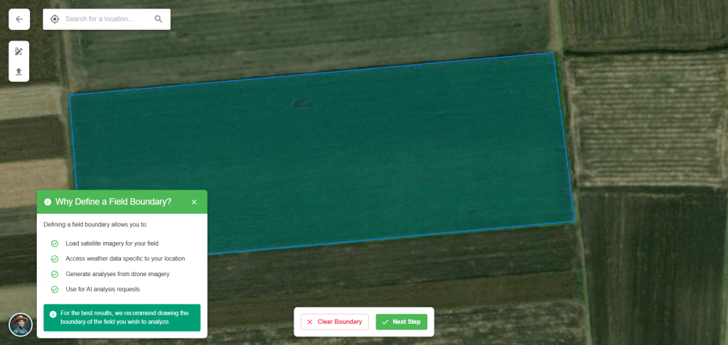 Field boundary Field boundary