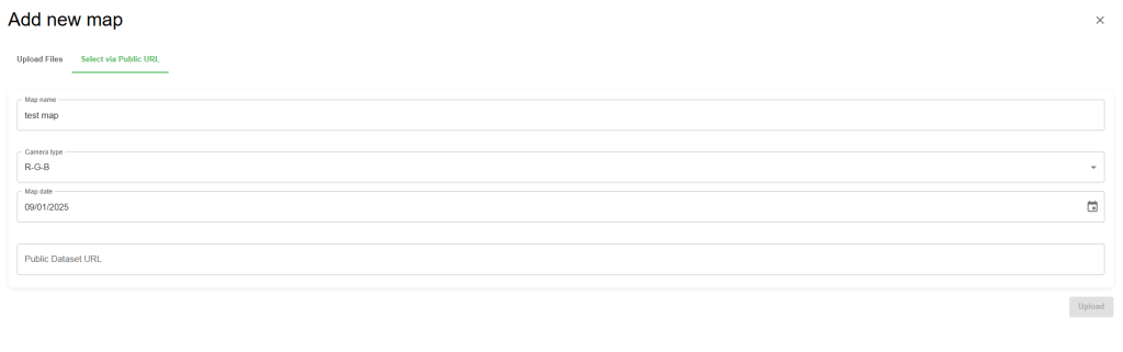 Uploading the map via Public link Uploading the map via Public link