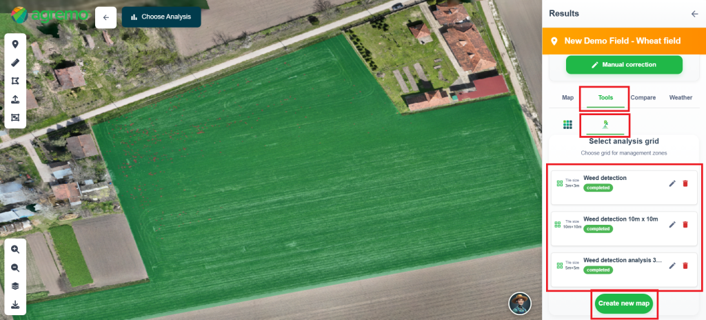 Agremo Prescription map - Grid creation