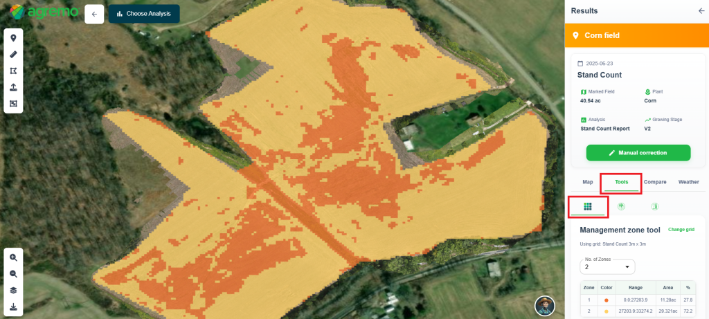 Zone management tool - Agremo 