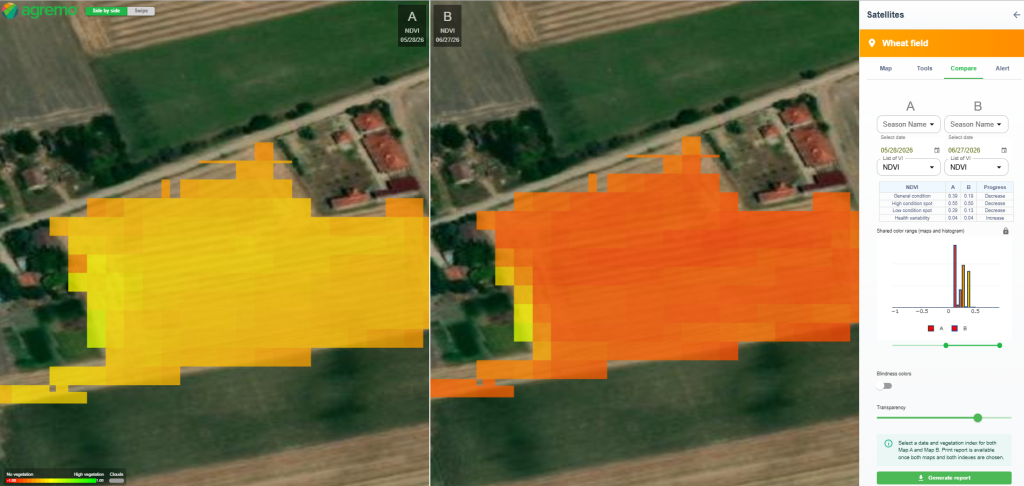 Agremo - Compare tool for Satellites images Agremo - Compare tool for Satellites images