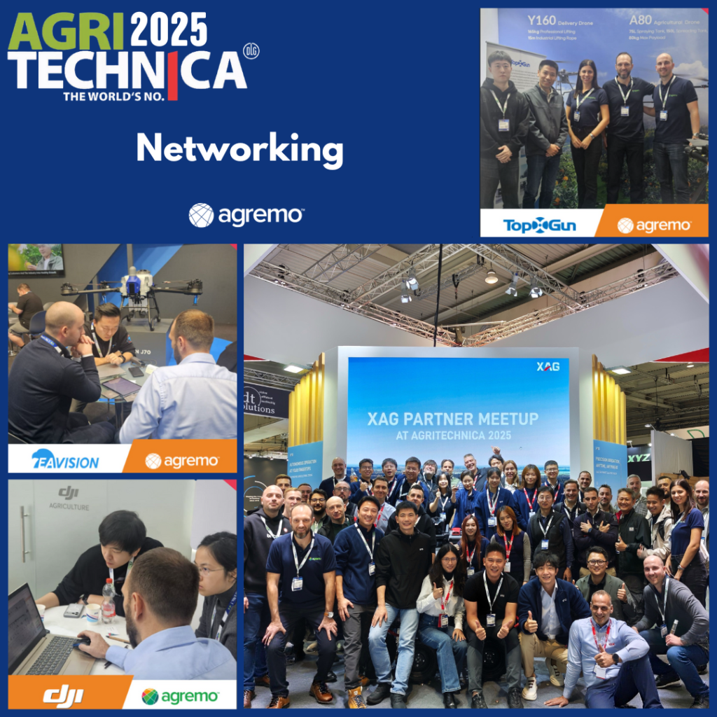 Networking: Agremo, XAG, DJI, TopXgun, AE Vision