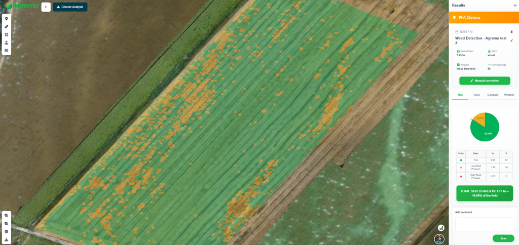 Agremo weed detection